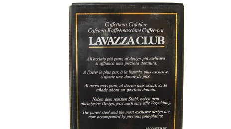 Balzano LAVAZZA CLUB LINEA ORO 6 CUPS：バルツァーノ ラバッツァクラブ リーニア オロ 6カップ 6カップ オリジナルサイズの写真