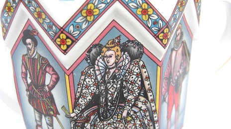 JAMES SADLER ELIZABETH I QUEEN OF ENGLAND 1558-1603 TEAPOT：ジェームズ・サドラー エリザベス女王 1世 ティーポット