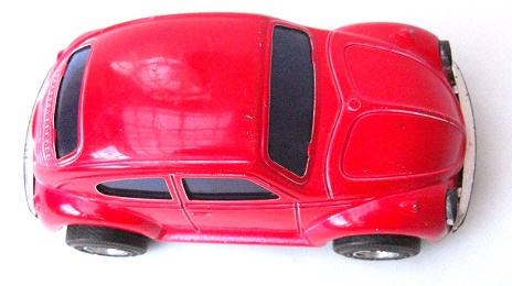 車 ミニカー フォルクスワーゲン 赤：Volkswagen Red Tin Body