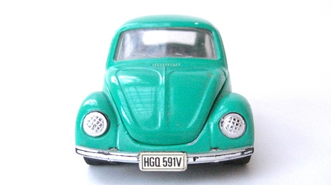 車 ミニカー フォルクスワーゲン 緑：Tin plate Volkswagen Green