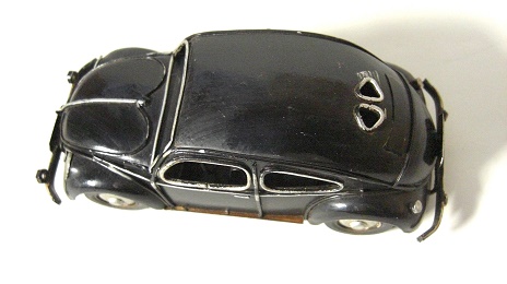車 ミニカー フォルクスワーゲン 黒：Volkswagen Black Tin Body