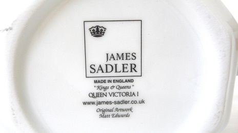 JAMES SADLER Kings & Queens QUEEN VICTORIA ? Tea Pot：ジェームズ・サドラー キング ＆ クイーン ヴィクトリア女王 ティーポット