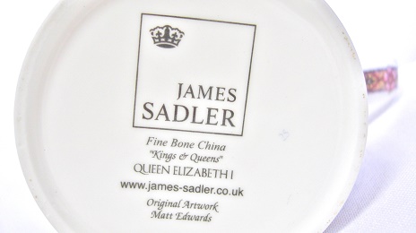 JAMES SADLER KINGS ＆ QUEENS QUEEN ELIZABETH I Mug：ジェームズ・サドラー エリザベス 1 世 マグカップ