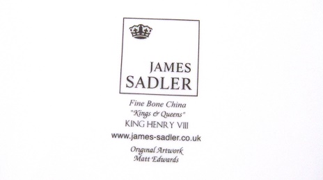 JAMES SADLER KINGS ＆ QUEENS KING HENRY �[ Dish：ジェームズ・サドラー ヘンリー 8 世 皿