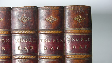 TEMPLE BAR 黄褐色タン 黒帯：ダミーブックパネル The Original Book Works